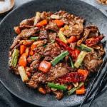 Beef with Kung Po Sauce (1,6,14)