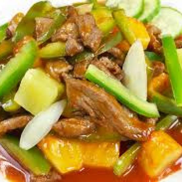 Beef with Sweet n Sour Sauce (1,5)