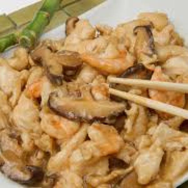 King Prawn with Mushroom Sauce (2)