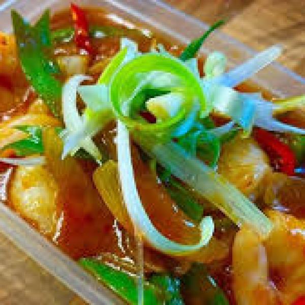 King Prawn with Szechuan Sauce (2,5,14)