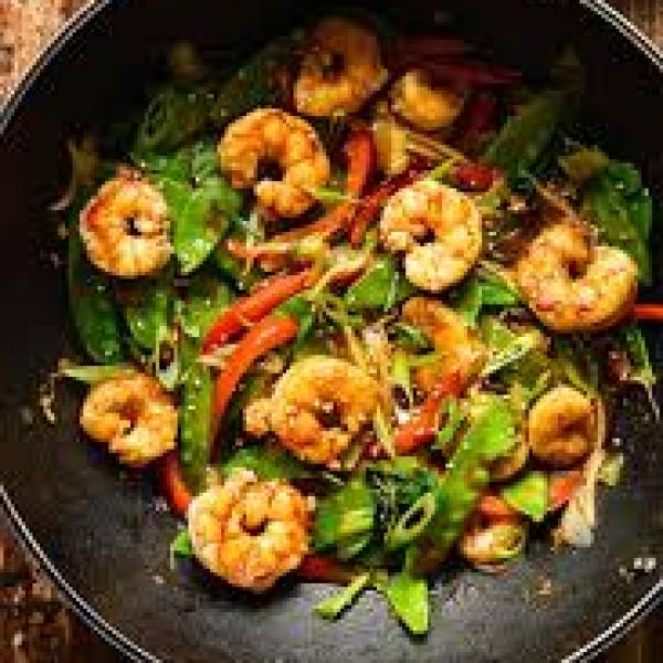 King Prawn Stir fry with Herbs (2)