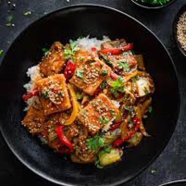 Tofu Stir fry with Herbs (1,14)