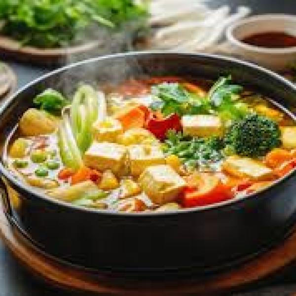 Vegetable Creamy Hot Pot (1,9,14)
