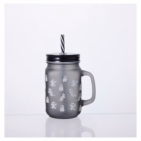 Halloween Mummy Drinking Jar