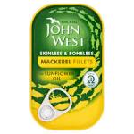 John West Mackerel Fillet Sunflower Oil 125g