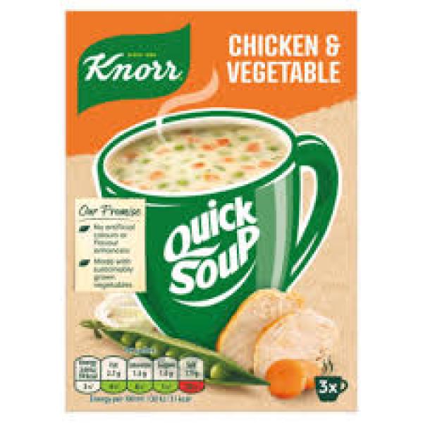 Knorr Quick Soup Chicken Veg 3pk 60g