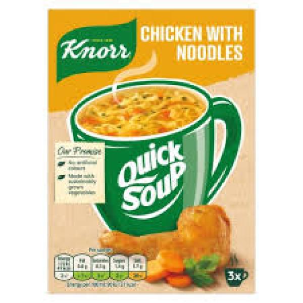 Knorr Quick Soup Chicken Noodle 3pk 54g