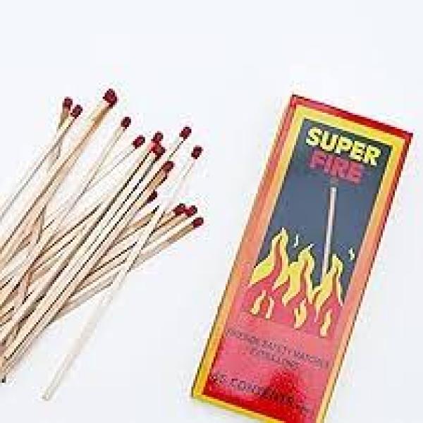 M + P Fireside Matches Box