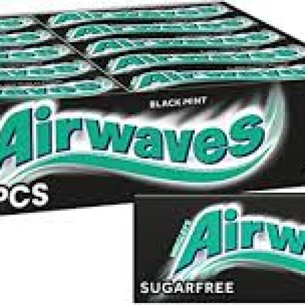 Airwaves Chewing Gum Blackmint 10pcs