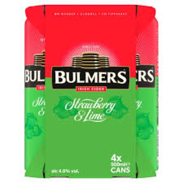 Bulmers Strawberry and Lime 4pk 500ml 