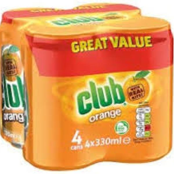Club Orange 330ml 4pk