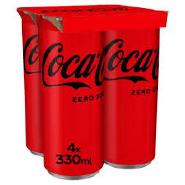 Coca Cola Zero 330ml 4pk