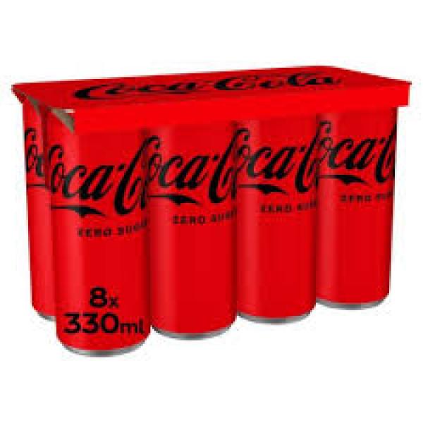 Coca Cola Zero 330ml 8pk