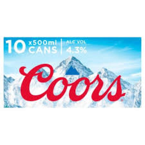 Coors 10pk 500ml