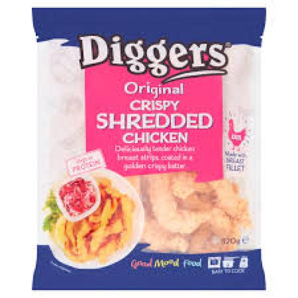 Diggers Crispy Shredded Chicken 320g