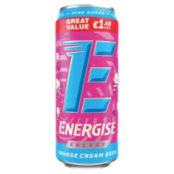 Energize Savage Cream Soda 500ml
