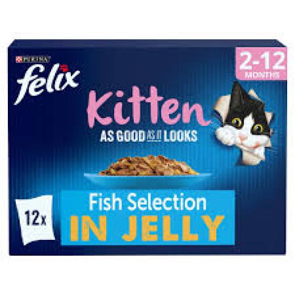 Felix Pouch KItten Multi 12x10g
