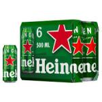 Heineken 6pk Cans 500ml