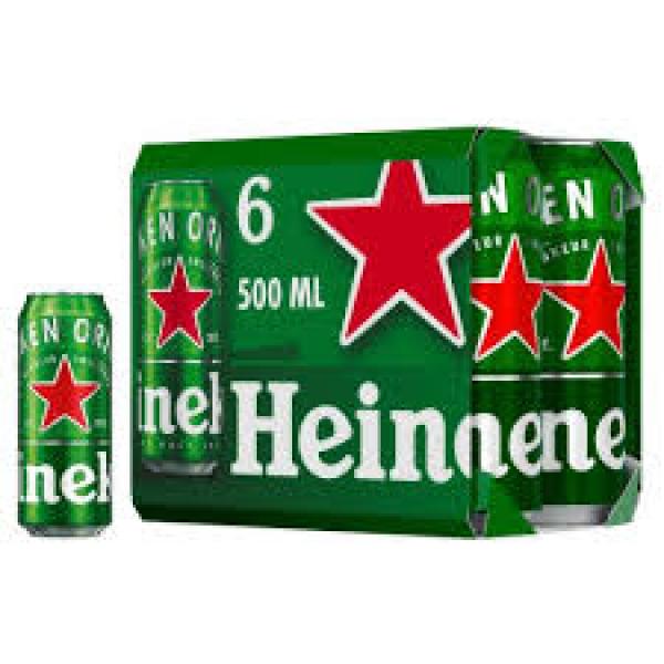 Heineken 6pk Cans 500ml