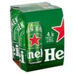 Heineken Can 4pk 500ml