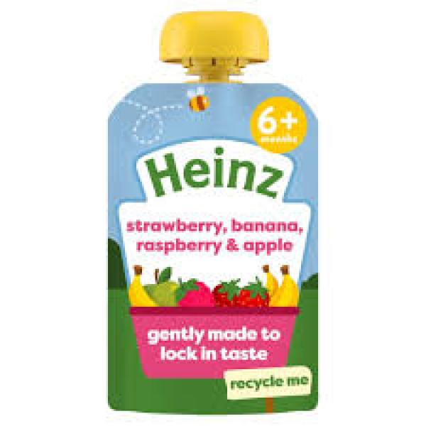 Heinz Natural Pouch Strawberry, Banana Apple 100g