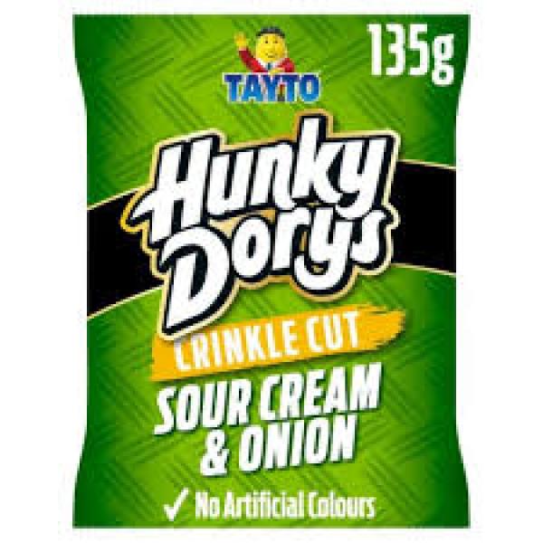 Hunky Dory Sour Cream and Onion 135g