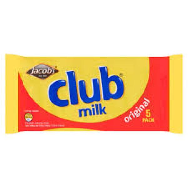 Jacobs Club Milk 5pk 110g