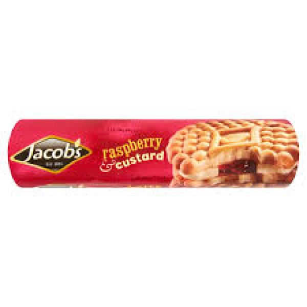 Jacobs Raspberry and  Custard Cream 200g