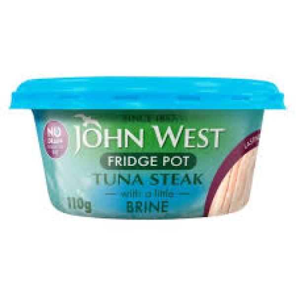 John West Steak in Brine Fridge pot 110g