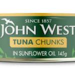 John West Tuna Chunks Sunflower Oil 145g