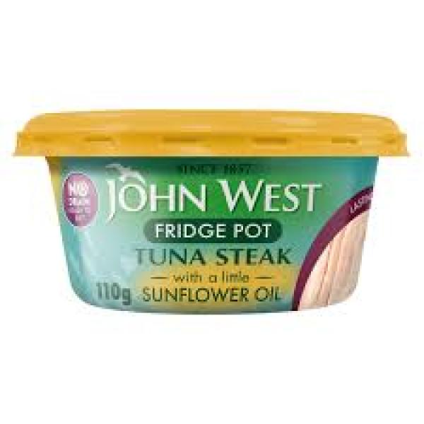 John West Tuna Steak with Sunflower Oil Fridge Pot 110g