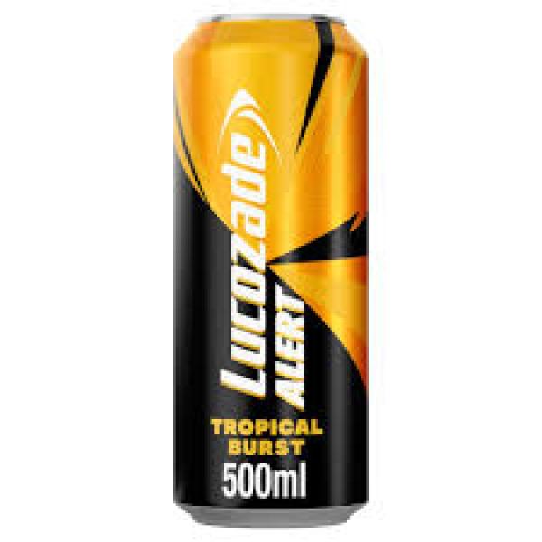 Lucozade Alert Can Tropical 500ml 