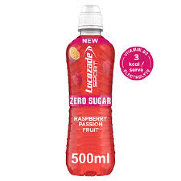 Lucozade Zero Raspberry 500ml