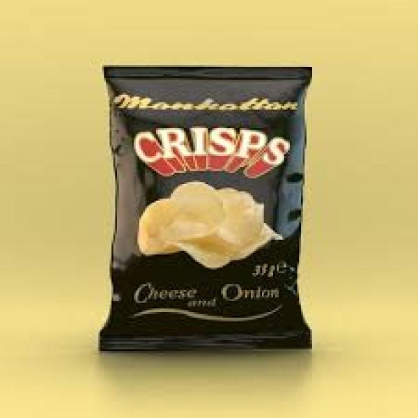 Manhattan Cheese and Onion Crisps 150g