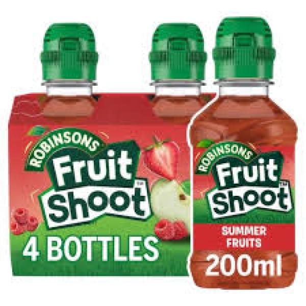 Robinsons Fruit Shot Summer Fruit 200ml 4pk
