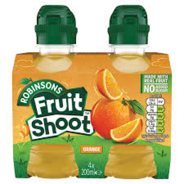 Robinsons Fruit Shots Orange 200ml 4pk