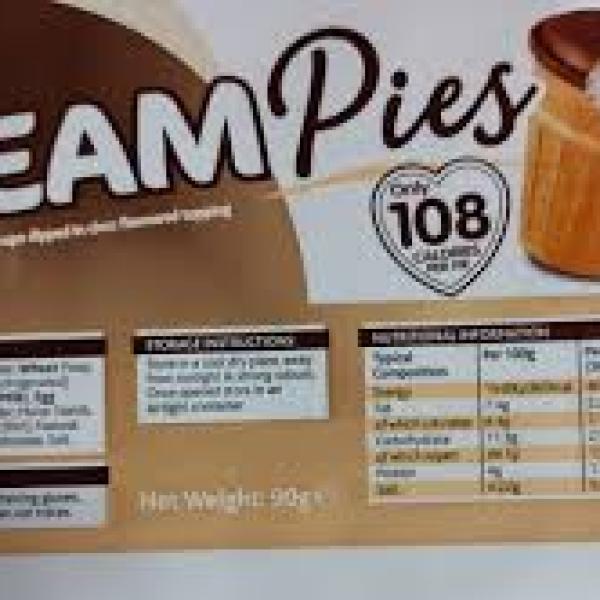 Rose Cream pies 3pk 50g
