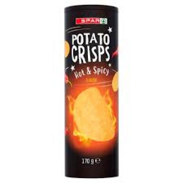 Spar Hot n Spicy Potato Chips 170g