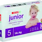 Spar Nappies Junior size 5 x22pcs