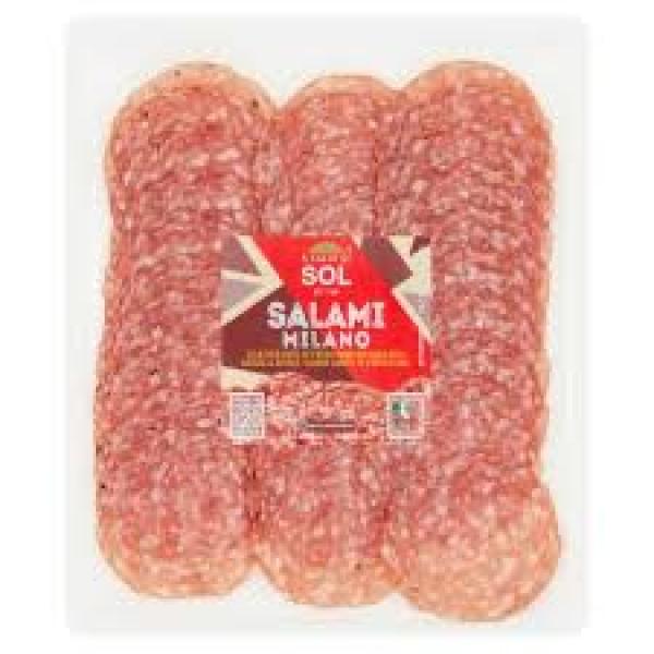 Spar Salami Milano Sliced 80g