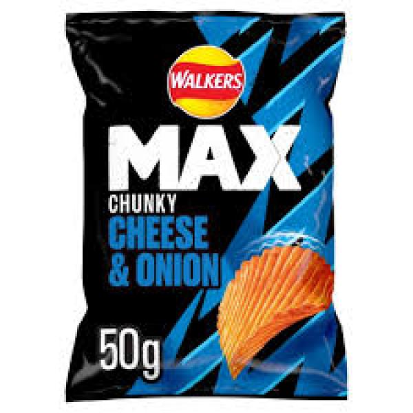 Walkers Max Cheese and Onion 50g