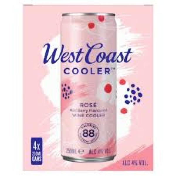 West Coast Cooler Rose 4pk 250ml