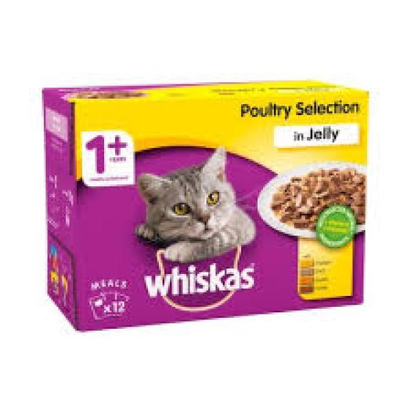 Whiskas Pouch Poultry 12pk 100g