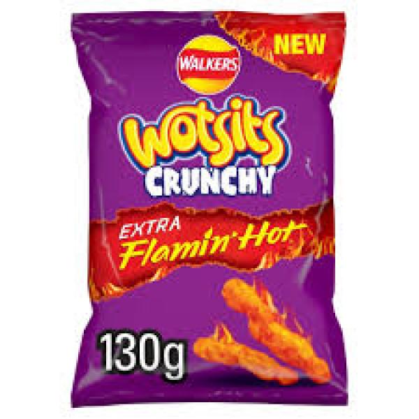 Wotsits Crunchy Extra Flamin Hot 130g
