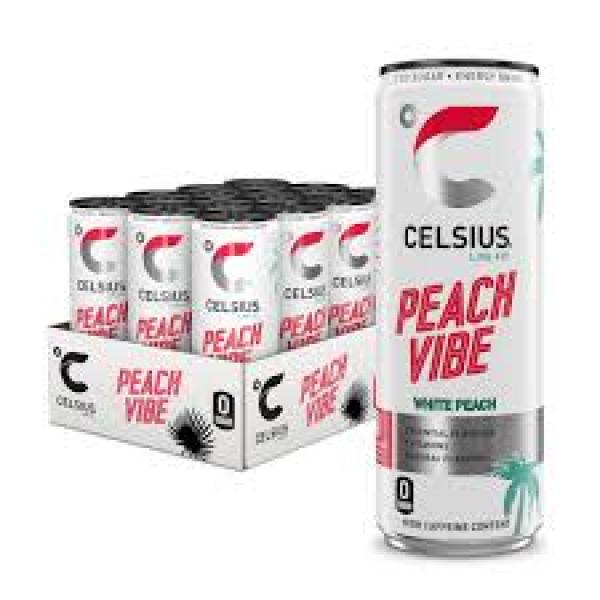 Celsius Vibe Peach 355ml
