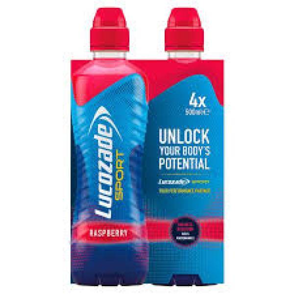 Lucozade Sport Raspberry 500ml 4pk