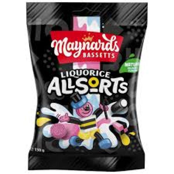 Maynards Bassetts Liquorice Allsorts Pouch 130g