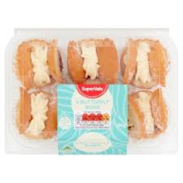 Ryans Creamed Butterfly Buns 6pk