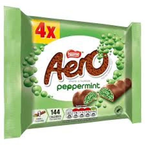 Aero Bubbly Peppermint 4pk 108g