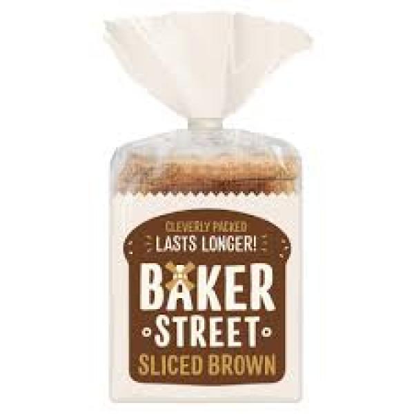 Baker Street Brown Sliced Pan 600g